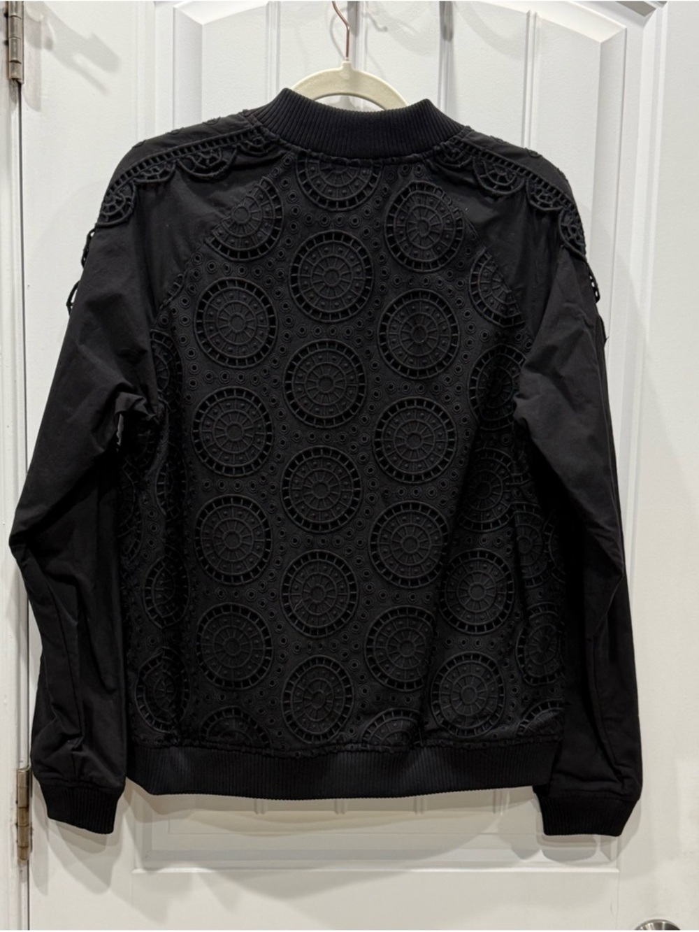 Opening Ceremony Women’s Size M Textured Eyelet Bomber Jacket NWT - Picture 7 of 7